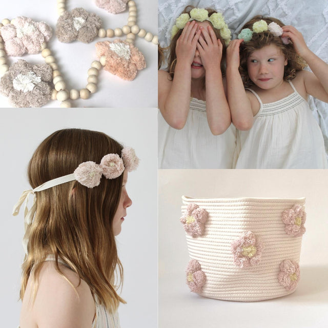 Daisy Collection - flower crowns, headbands, garland and baskets