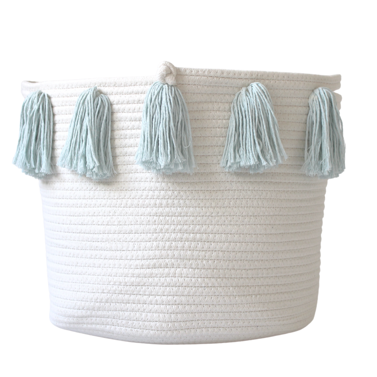 Sky Blue Daisy Knit – Bronzed Basket