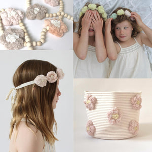 Daisy Collection - flower crowns, headbands, garland and baskets